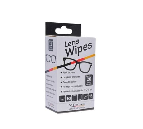 Toallitas Para Lentes Clean 20 paños V-Polak